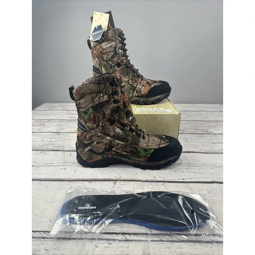 RUNFUN Men's Waterproof Hunting Boots – 8